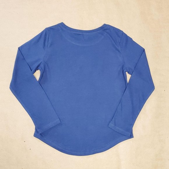 Crazy 8 Snowflake Long Sleeve T-shirt M(7-8) Navy - Picture 5 of 7